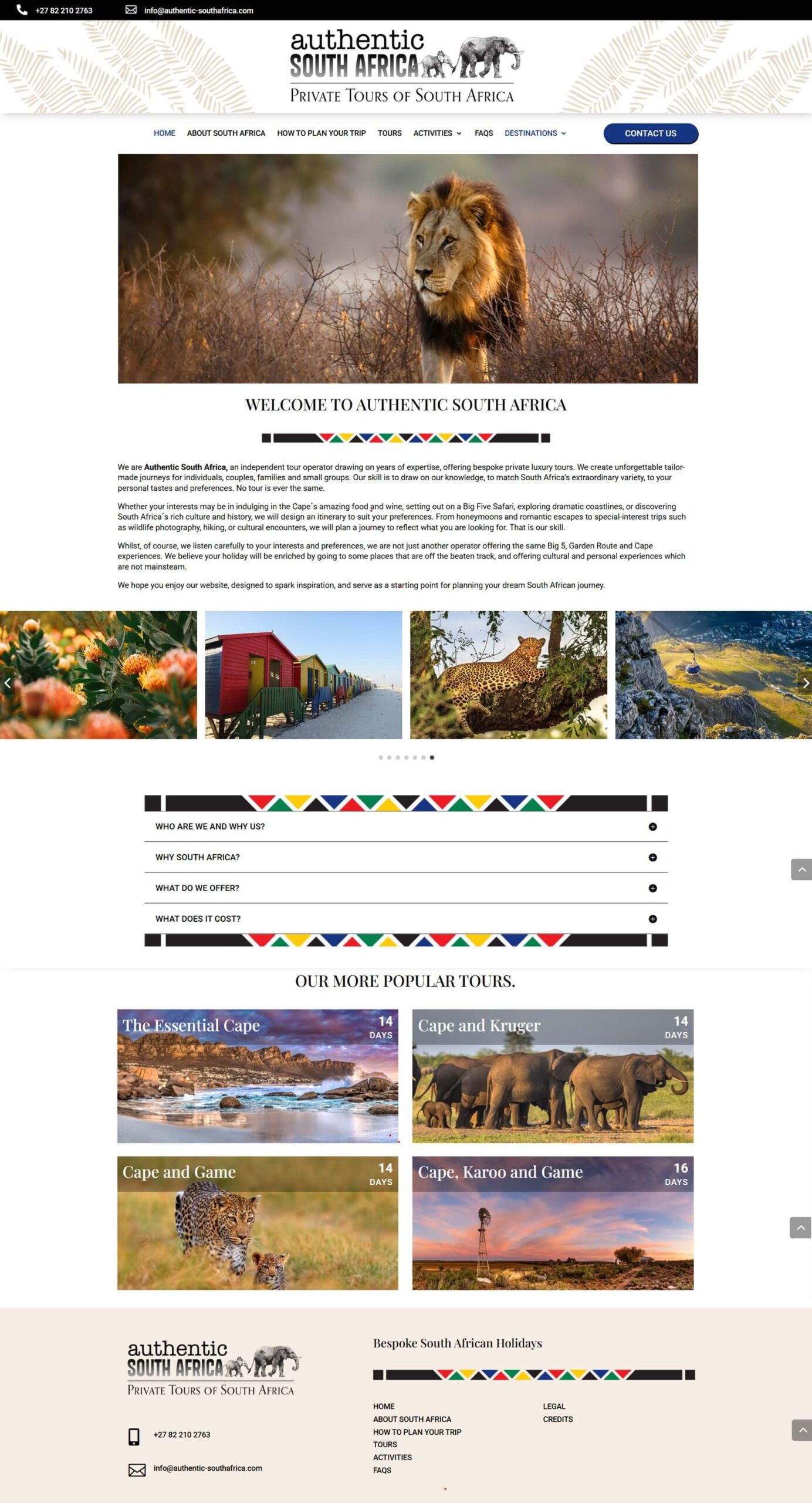 Authentic South Africa website